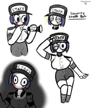 This is the Avatar Image for the Female Staffbot [FNaF Security Breach] AI Voice and Text to Speech Generator